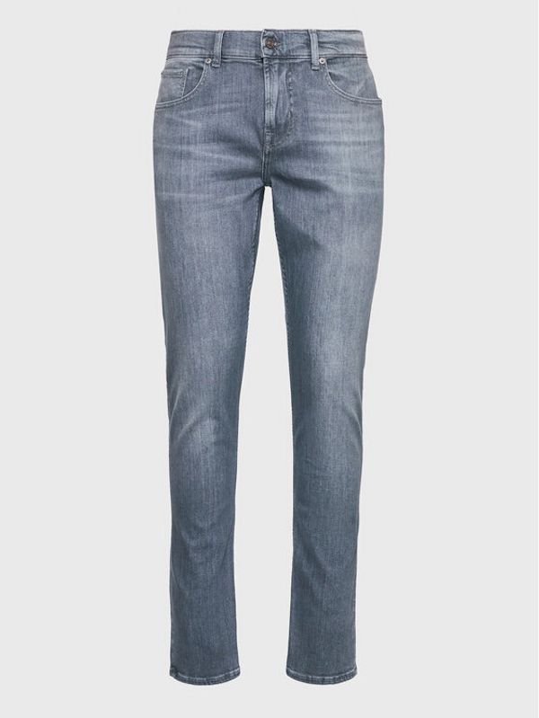 7 For All Mankind 7 For All Mankind Traperice Slimmy Tepered JSMXC110TS Siva Slim Tapered Fit