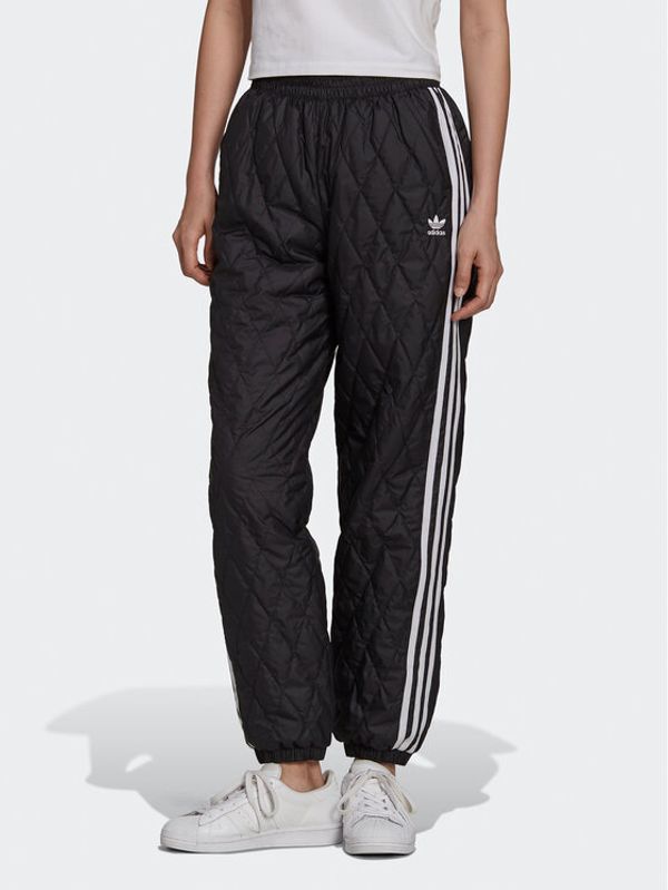 adidas adidas Donji dio trenerke adicolor Classics Quilted H43918 Crna Regular Fit
