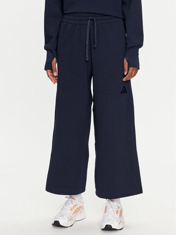 adidas adidas Donji dio trenerke ALL SZN IW1030 Tamnoplava Wide Leg