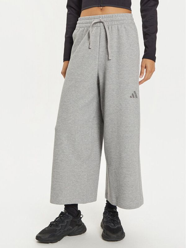 adidas adidas Donji dio trenerke ALL SZN IY6830 Siva Wide Leg
