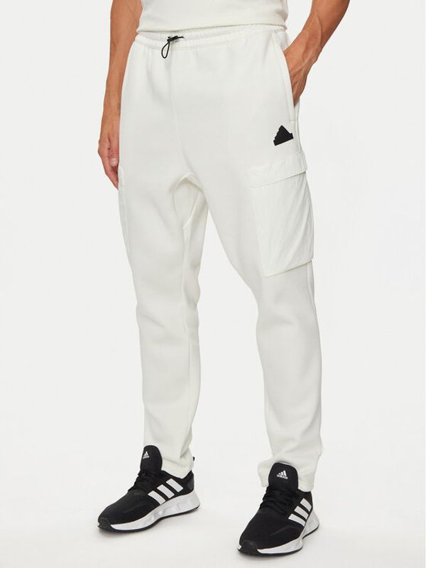 adidas adidas Donji dio trenerke City Escape IY1487 Bijela Regular Fit