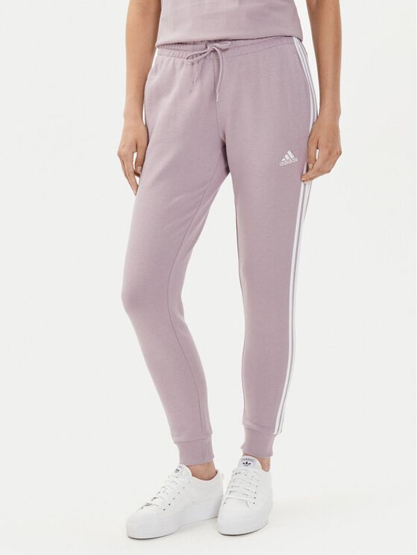 adidas adidas Donji dio trenerke Essentials 3-Stripes IR5379 Ružičasta Slim Fit