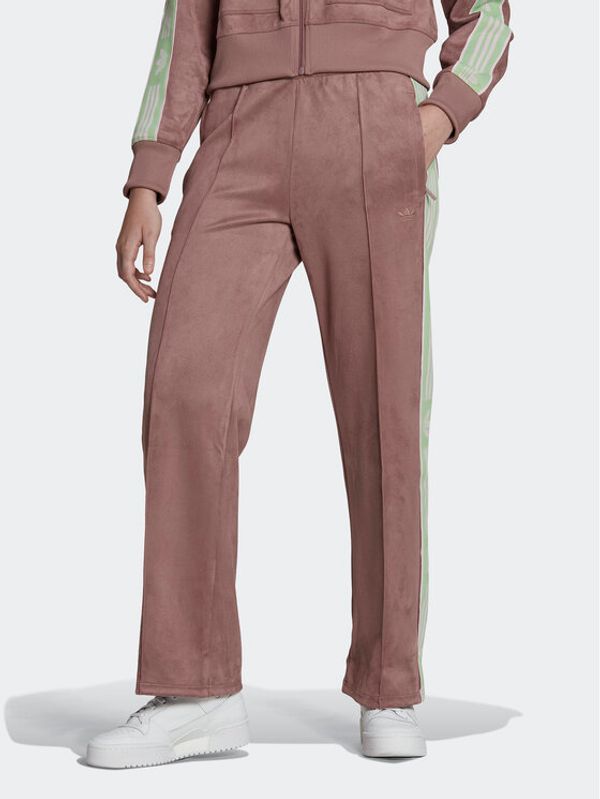 adidas adidas Donji dio trenerke HM1518 Smeđa Regular Fit