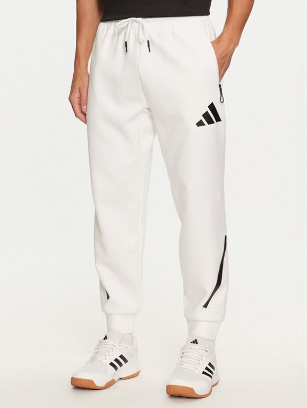 adidas adidas Donji dio trenerke Z.N.E. JF2449 Bijela Regular Fit