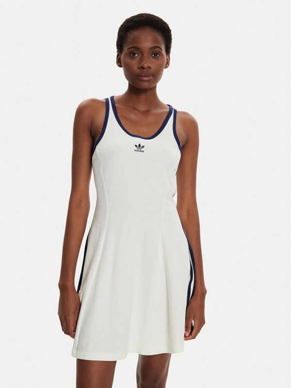 adidas adidas Haljina za svaki dan IR7468 Bijela Slim Fit