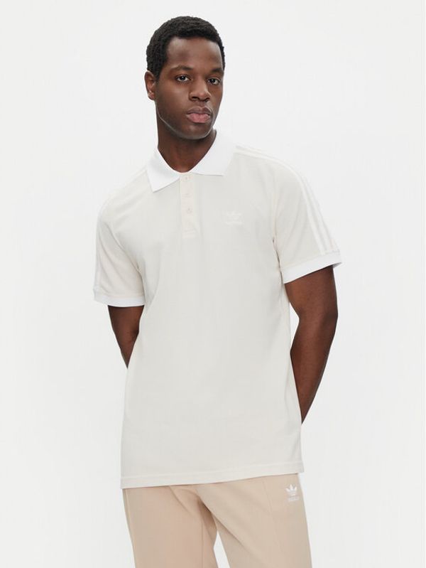 adidas adidas Polo adicolor Classics 3-Stripes IZ3070 Écru Regular Fit