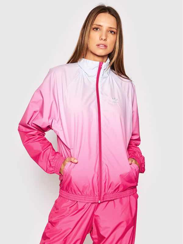 adidas adidas Prijelazna jakna adicolor 3D Trefoil GN2814 Ružičasta Regular Fit