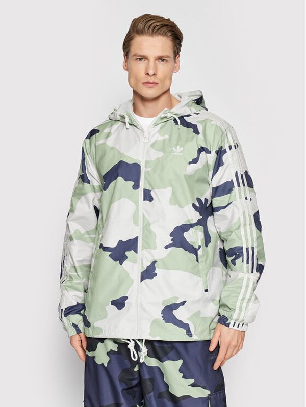 adidas adidas Prijelazna jakna Graphics Camo HF4877 Zelena Regular Fit