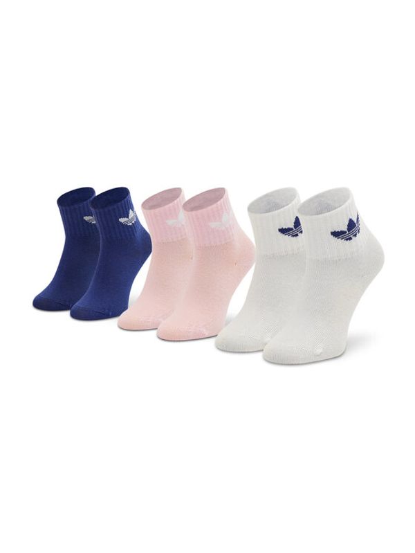 adidas adidas Set od 3 para dječjih visokih čarapa Ankle HC9596 Ružičasta