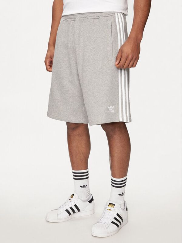 adidas adidas Sportske kratke hlače adicolor 3-Stripes IU2340 Siva Regular Fit