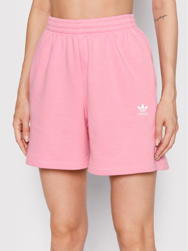 adidas adidas Sportske kratke hlače adicolor Essentials French Terry HM1817 Ružičasta Regular Fit