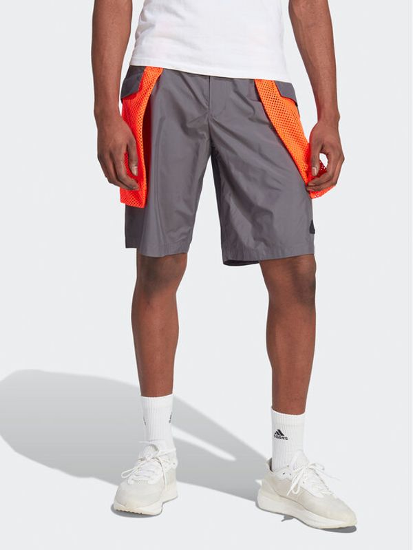 adidas adidas Sportske kratke hlače City Escape Premium Shorts IC3730 Siva Loose Fit