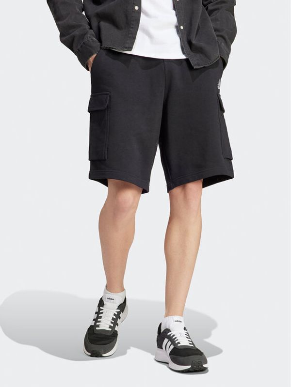 adidas adidas Sportske kratke hlače Essentials HA4338 Crna Regular Fit