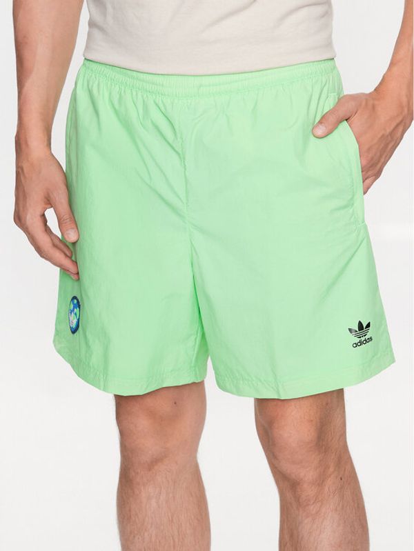 adidas adidas Sportske kratke hlače Happy Earth HI2964 Zelena Regular Fit