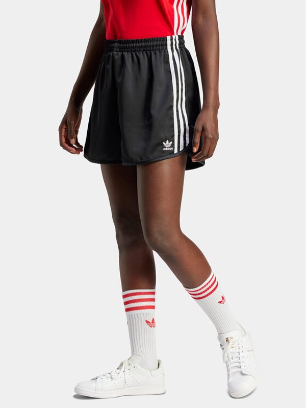 adidas adidas Sportske kratke hlače Satin Sprint IU2528 Crna Loose Fit