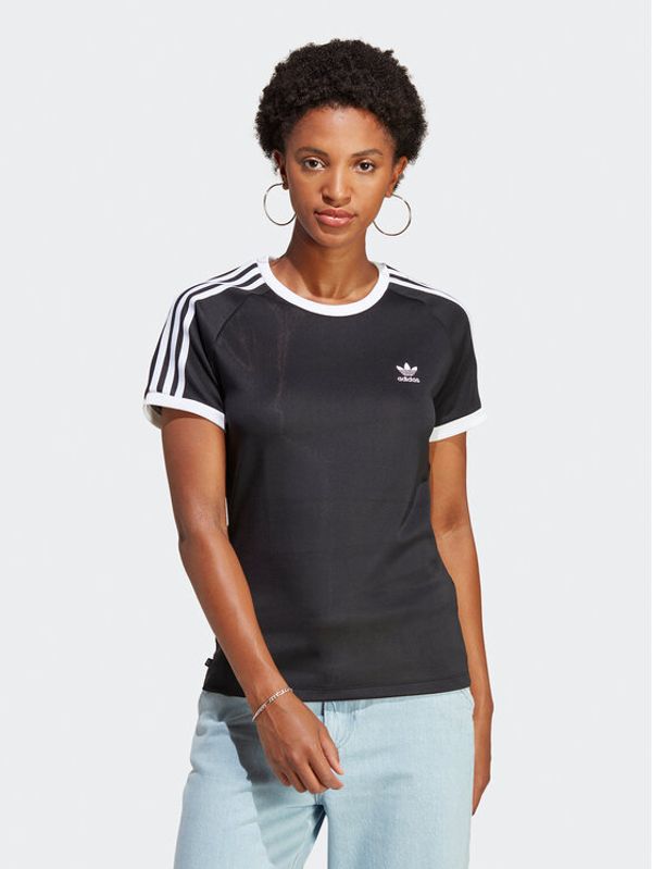 adidas adidas T-shirt adicolor Classics 3-Stripes IB7438 Crna Slim Fit