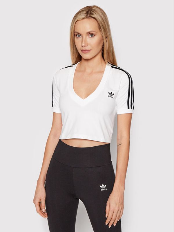 adidas adidas T-shirt adicolor Classics HC2036 Bijela Slim Fit