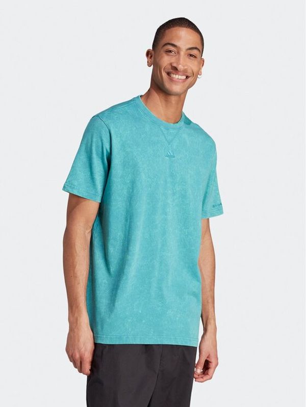 adidas adidas T-shirt ALL SZN Garment-Wash IJ6922 Plava Loose Fit
