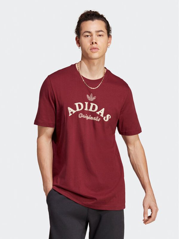 adidas adidas T-shirt Graphics Archive IC5763 Tamnocrvena Regular Fit