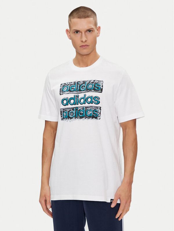 adidas adidas T-shirt HY1338 Bijela Regular Fit