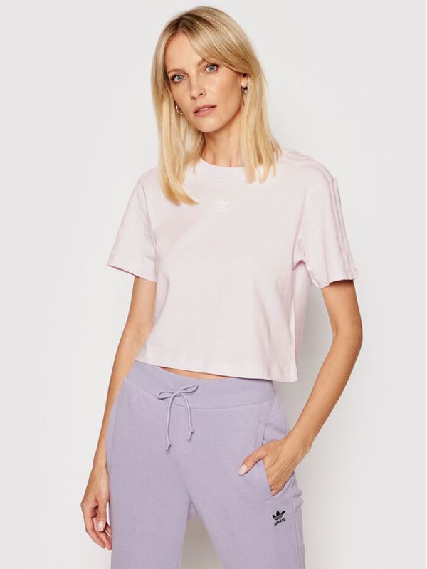 adidas adidas T-shirt Tennis Luxure Cropped H56453 Ružičasta Cropped Fit