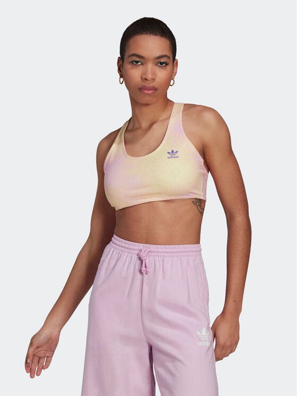 adidas adidas Top Allover HL6595 Žuta Slim Fit