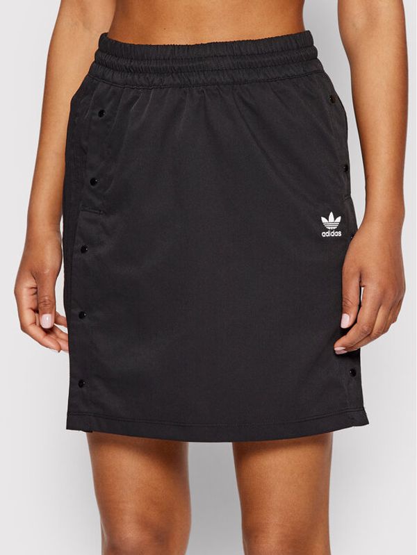 adidas adidas Trapez suknja Always Orginal Snap HF2023 Crna Relaxed Fit