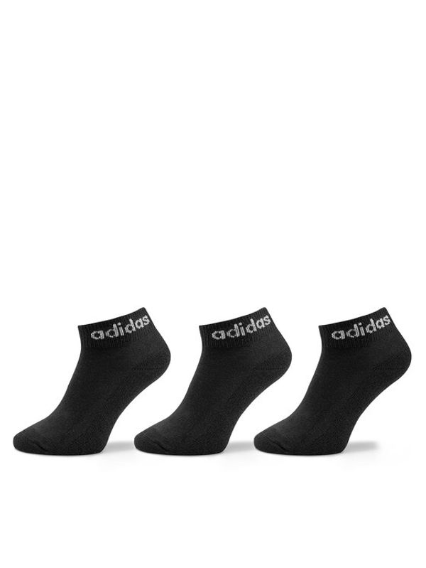 adidas adidas Unisex niske čarape Linear Ankle Socks Cushioned Socks 3 Pairs IC1303 Crna