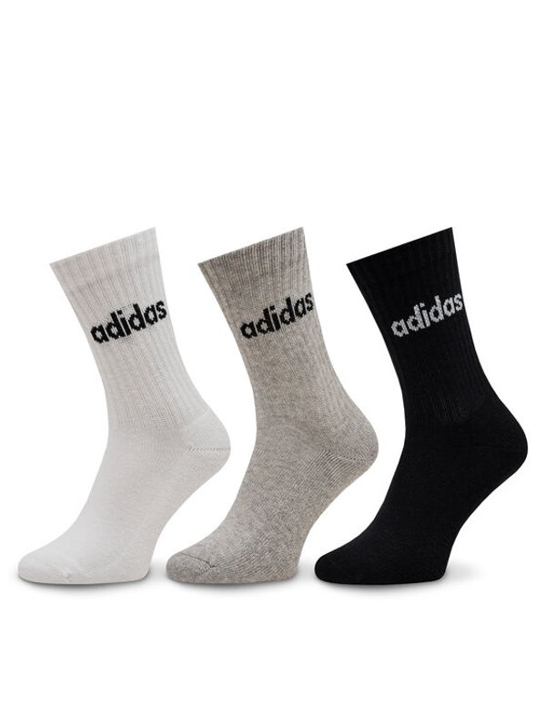 adidas adidas Visoke unisex čarape Linear Crew Cushioned Socks 3 Pairs IC1302 Siva