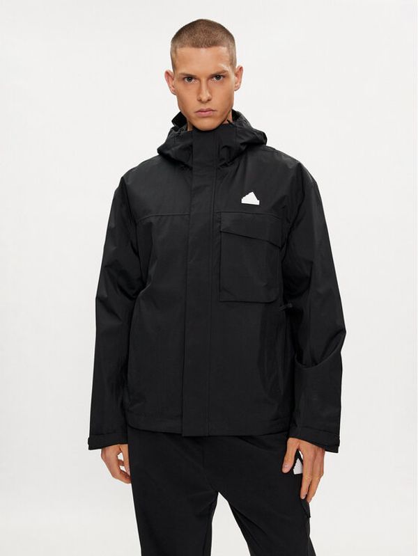 adidas adidas Vodootporna jakna City Escape IN7192 Crna Regular Fit