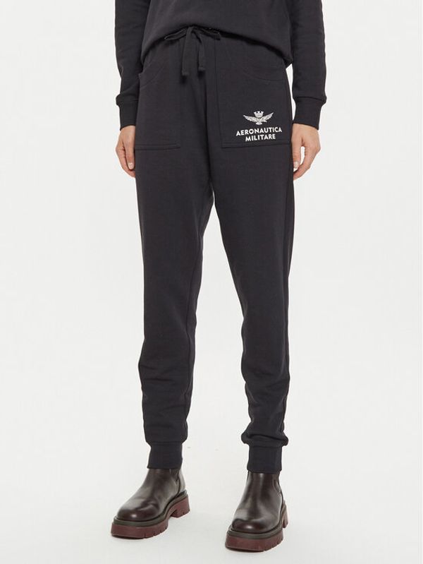 Aeronautica Militare Aeronautica Militare Donji dio trenerke 242PF960DF567 Crna Regular Fit