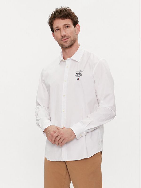 Aeronautica Militare Aeronautica Militare Košulja 241CA1248CT3288 Écru Regular Fit