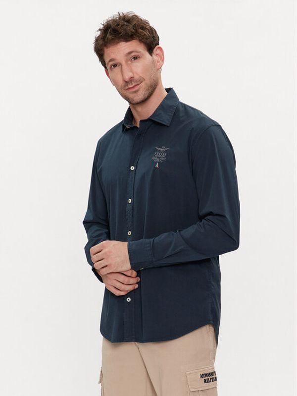 Aeronautica Militare Aeronautica Militare Košulja 241CA1248CT3288 Tamnoplava Regular Fit