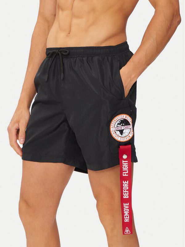 Aeronautica Militare Aeronautica Militare Kupaće gaće i hlače 241BW219CT2967 Crna Regular Fit