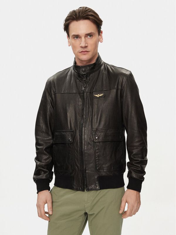 Aeronautica Militare Aeronautica Militare Prijelazna jakna 241PN5040PL147 Crna Regular Fit
