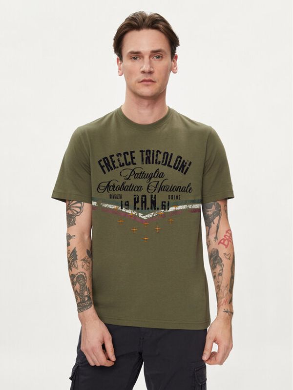 Aeronautica Militare Aeronautica Militare T-shirt 241TS2216J641 Kaki Regular Fit