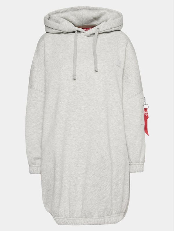 Alpha Industries Alpha Industries Džemper haljina Label 138041 Siva Oversize