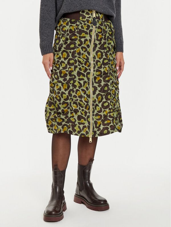 Alpha Industries Alpha Industries Midi suknja 148067 Zelena Regular Fit
