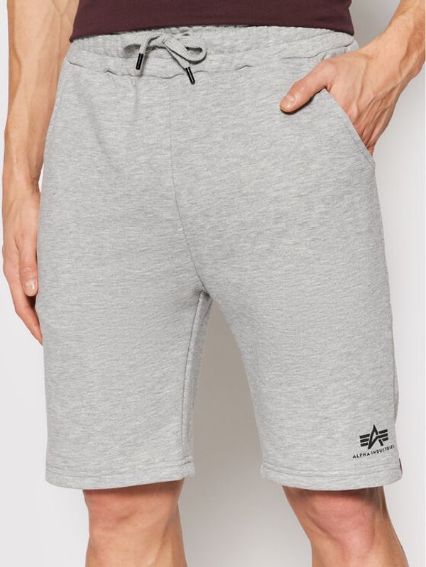 Alpha Industries Alpha Industries Sportske kratke hlače Basic 116363 Siva Regular Fit