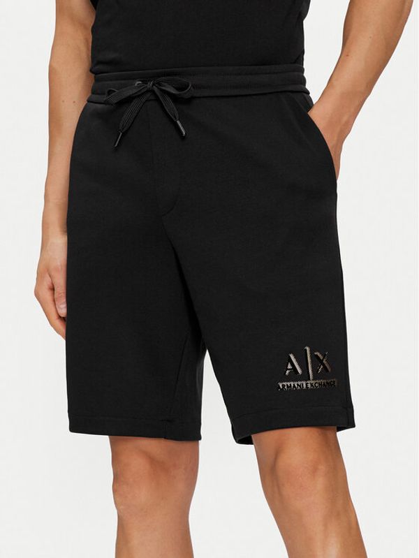 Armani Exchange Armani Exchange Sportske kratke hlače 3DZSSA Z9N1Z 1200 Crna Regular Fit