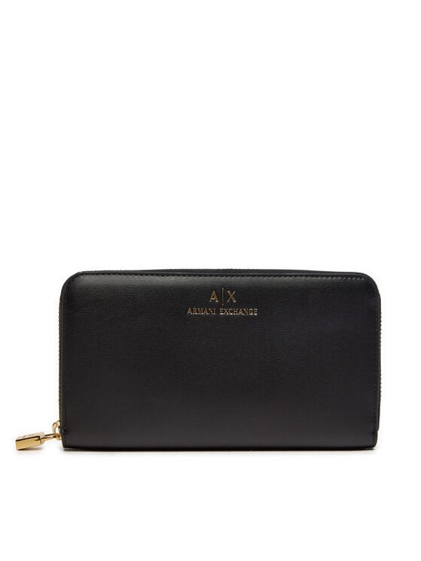 Armani Exchange Armani Exchange Veliki ženski novčanik 948068 4F779 Crna