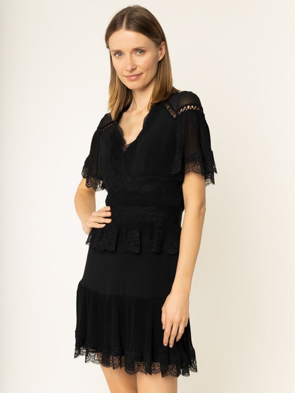 Babylon Babylon Koktel haljina EL0702 Crna Regular Fit