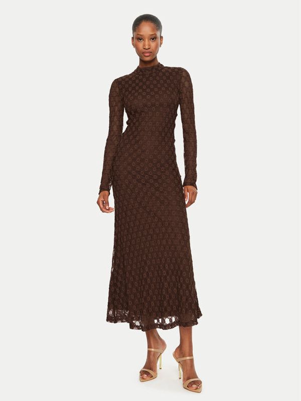 BARDOT BARDOT Koktel haljina 59476DB Smeđa Slim Fit