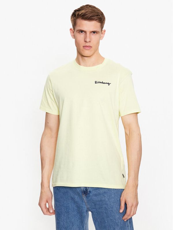 Billabong Billabong T-shirt Shine ABYZT01732 Žuta Regular Fit