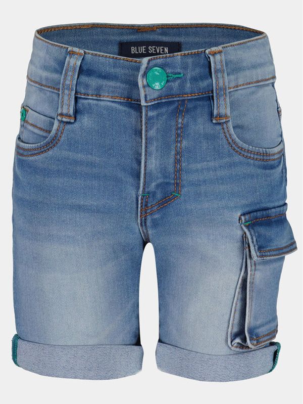 Blue Seven Blue Seven Kratke traperice 840078 X Plava Regular Fit