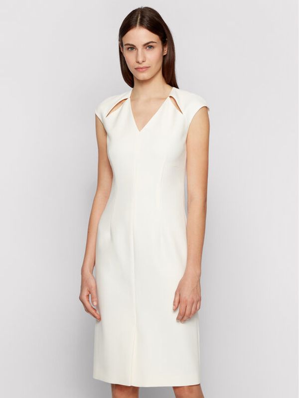 Boss Boss Haljina za svaki dan Dulipa 50451351 Bijela Slim Fit