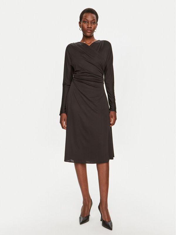Boss Boss Koktel haljina Ettita 50523130 Crna Slim Fit