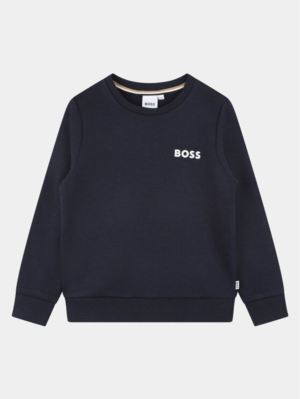 Boss Boss Majica dugih rukava J25Q12 S Tamnoplava Regular Fit