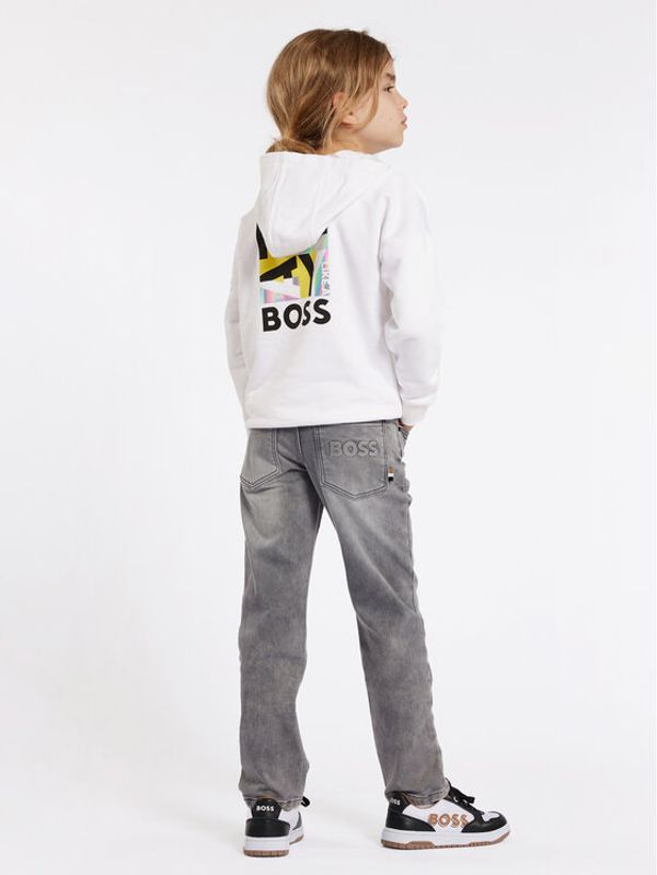 Boss Boss Majica dugih rukava J51004 D Bijela Loose Fit