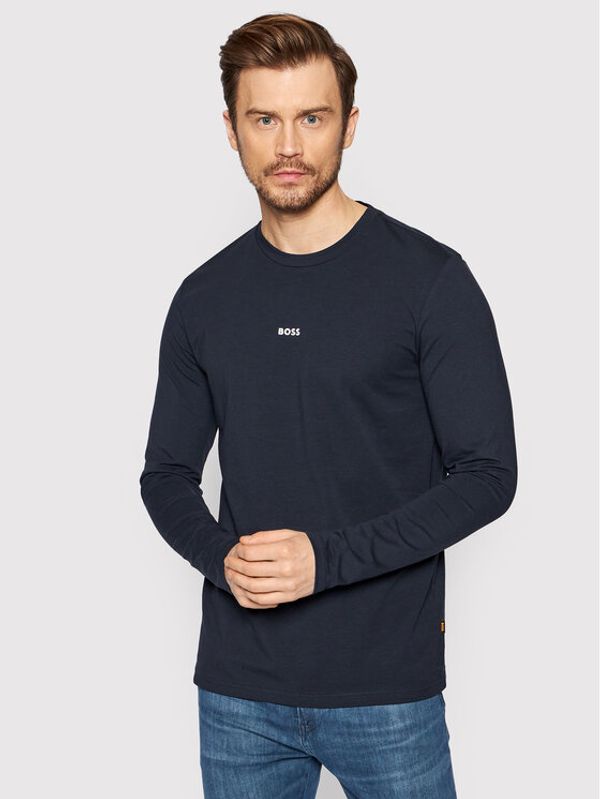 Boss Boss Majica dugih rukava TChark 50473286 Tamnoplava Regular Fit
